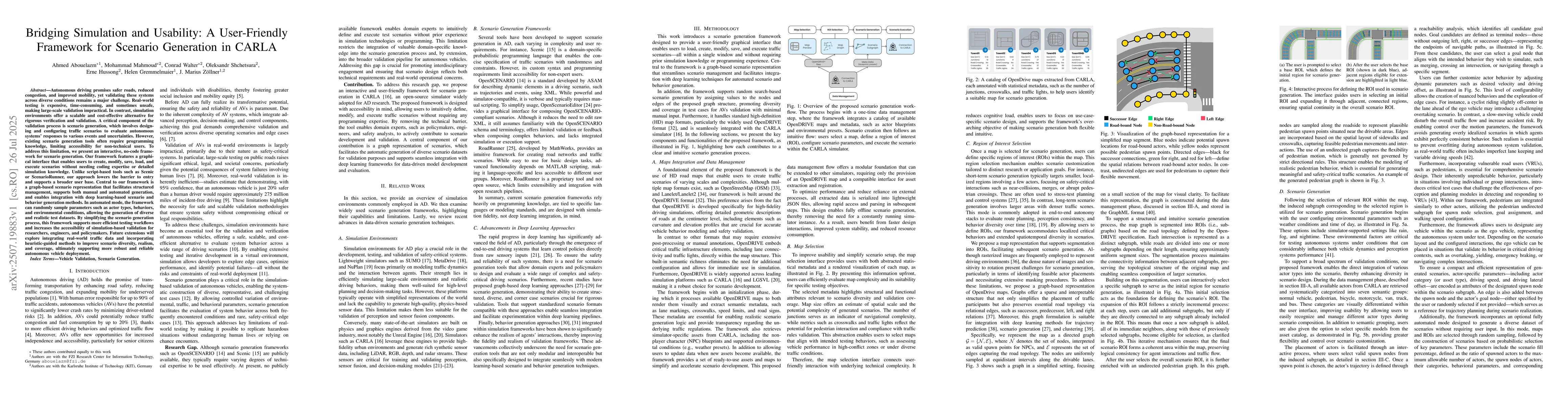 Thumbnail for Bridging Simulation and Usability: A User-Friendly Framework for
  Scenario Generation in CARLA