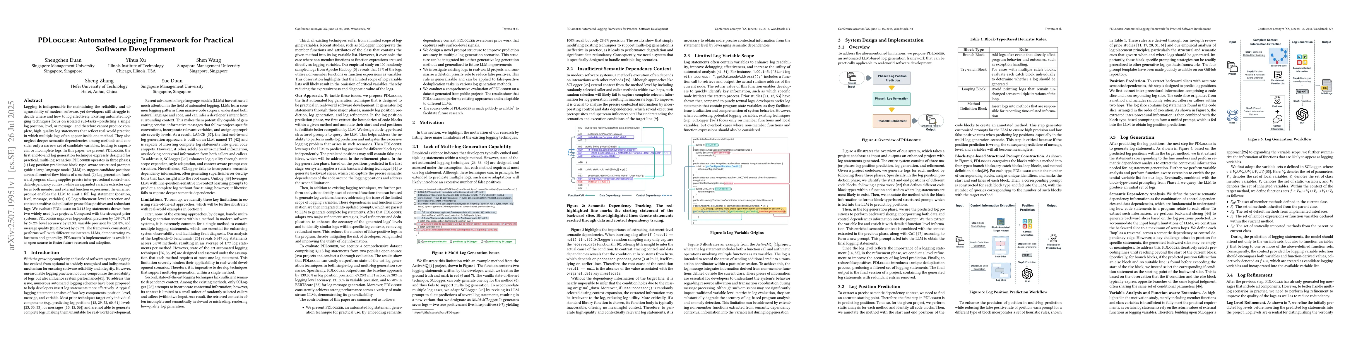 Thumbnail for PDLogger: Automated Logging Framework for Practical Software Development