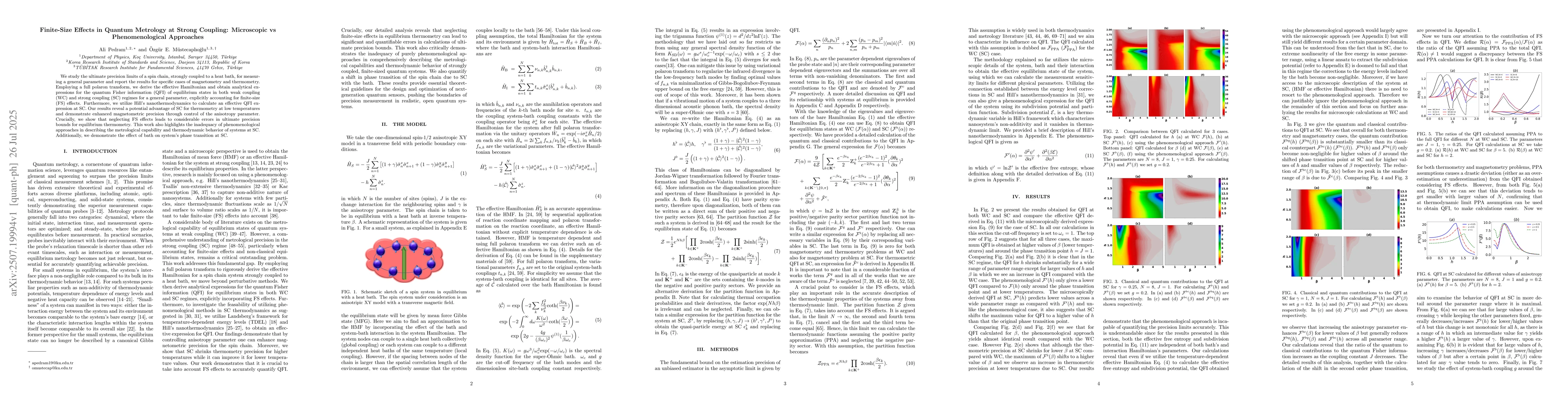 Thumbnail for Finite-Size Effects in Quantum Metrology at Strong Coupling: Microscopic
  vs Phenomenological Approaches