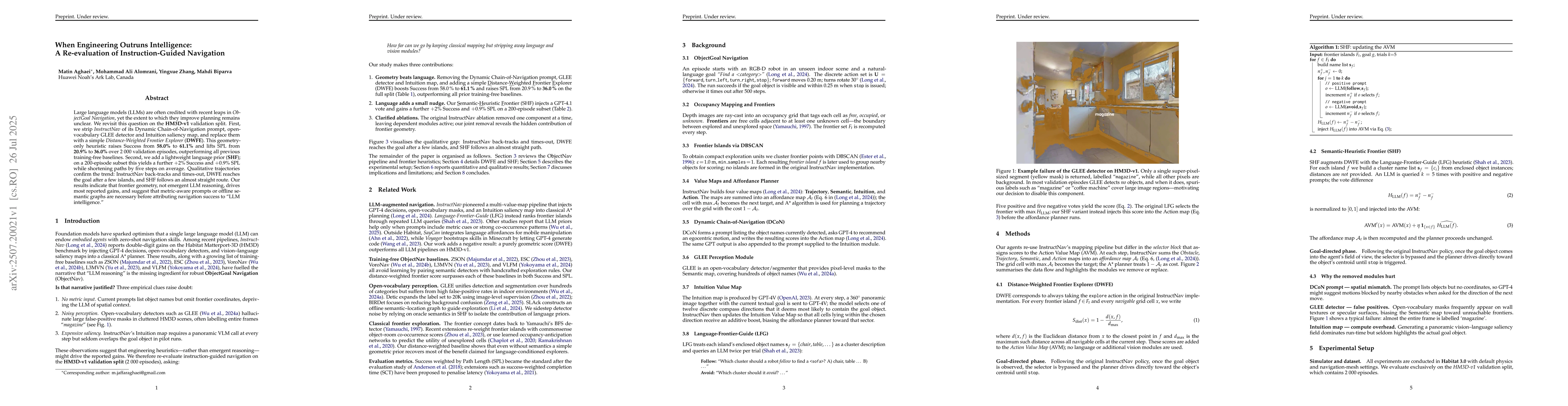 Thumbnail for When Engineering Outruns Intelligence: A Re-evaluation of
  Instruction-Guided Navigation