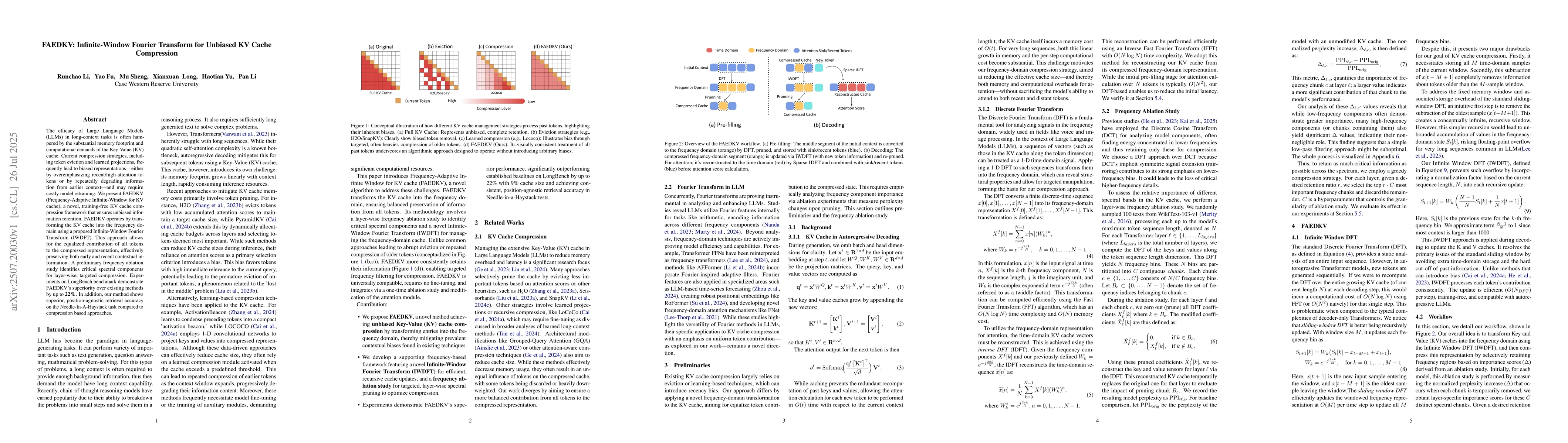 Thumbnail for FAEDKV: Infinite-Window Fourier Transform for Unbiased KV Cache
  Compression