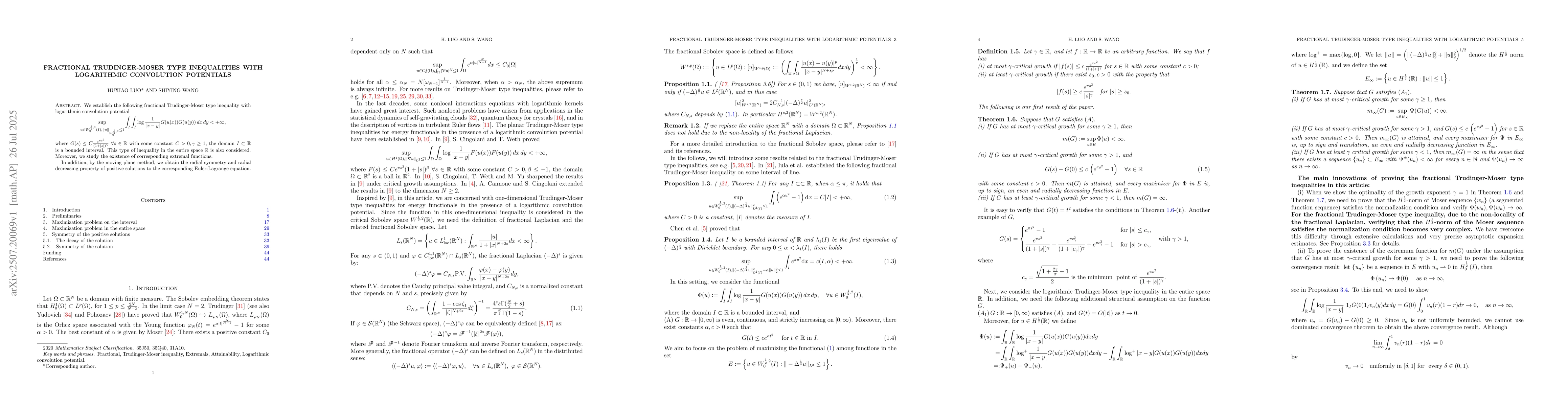 Thumbnail for Fractional Trudinger-Moser type inequalities with logarithmic
  convolution potentials