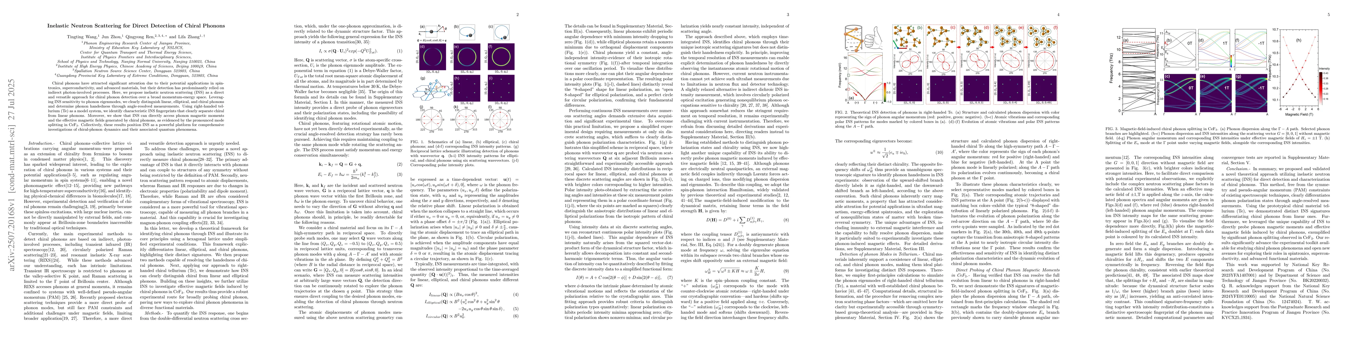 Thumbnail for Inelastic Neutron Scattering for Direct Detection of Chiral Phonons