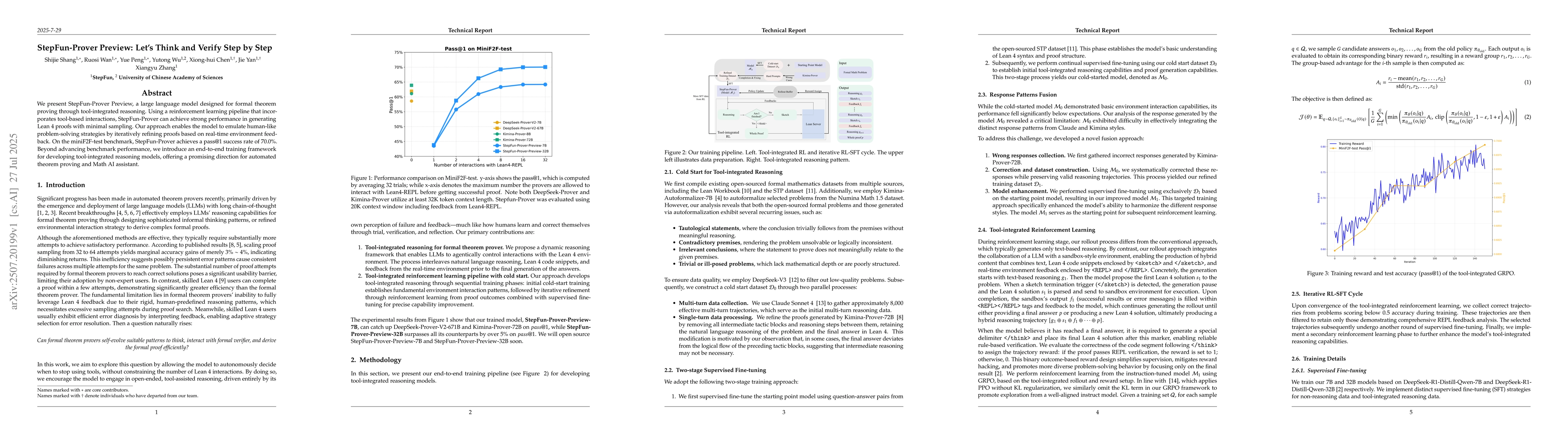Thumbnail for StepFun-Prover Preview: Let's Think and Verify Step by Step