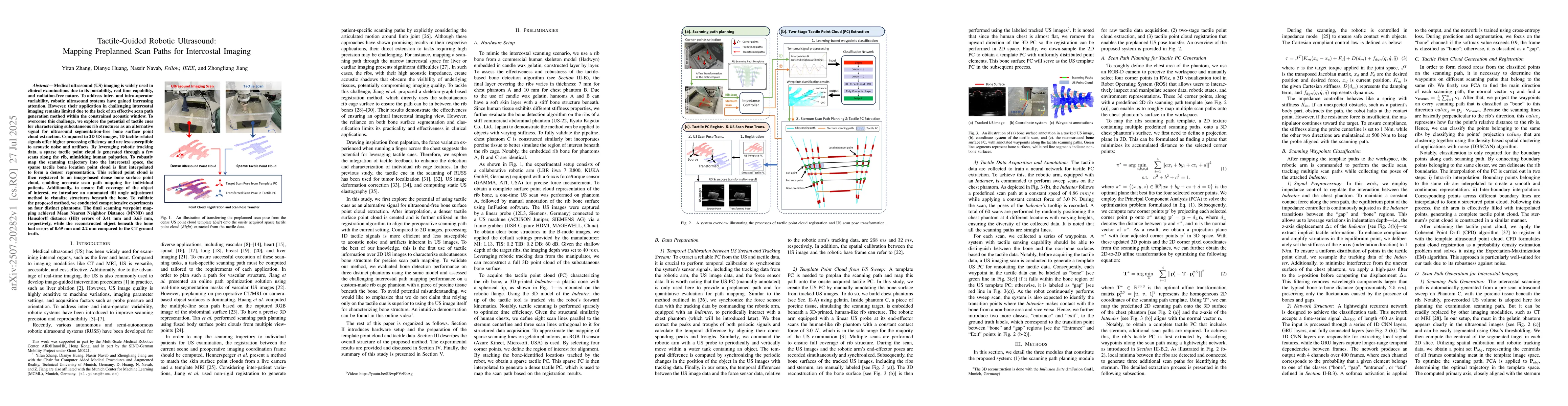 Thumbnail for Tactile-Guided Robotic Ultrasound: Mapping Preplanned Scan Paths for
  Intercostal Imaging