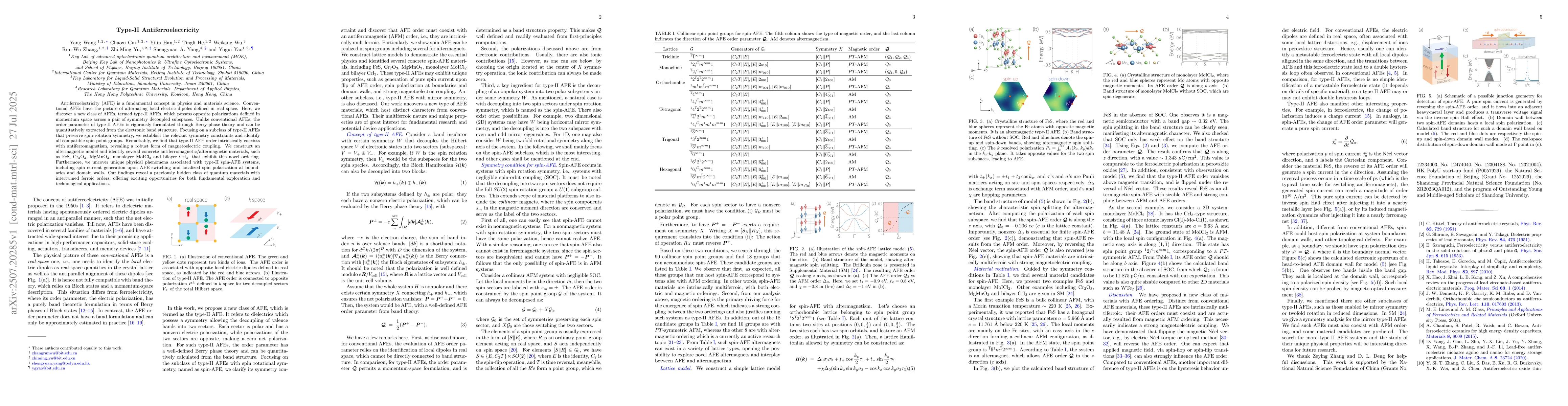 Thumbnail for Type-II Antiferroelectricity