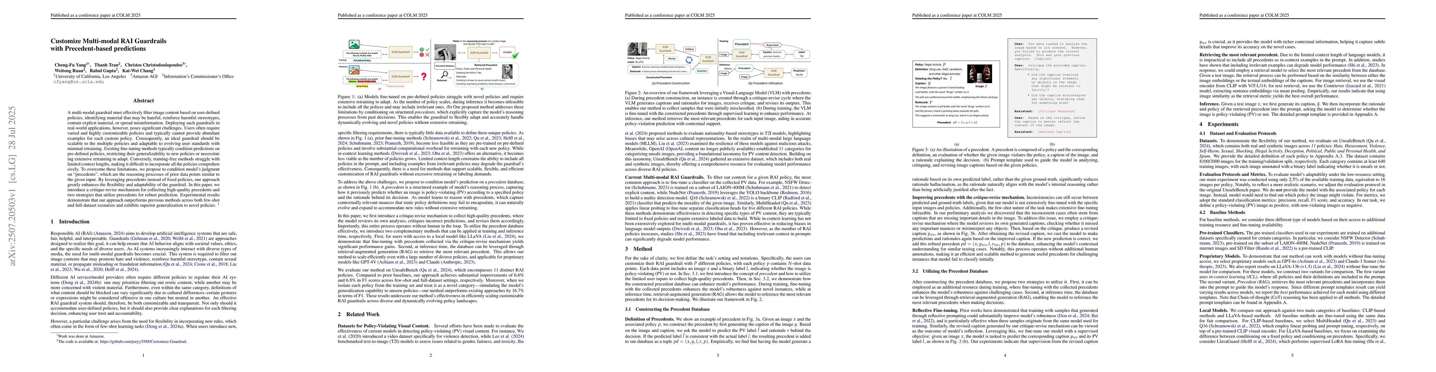 Thumbnail for Customize Multi-modal RAI Guardrails with Precedent-based predictions