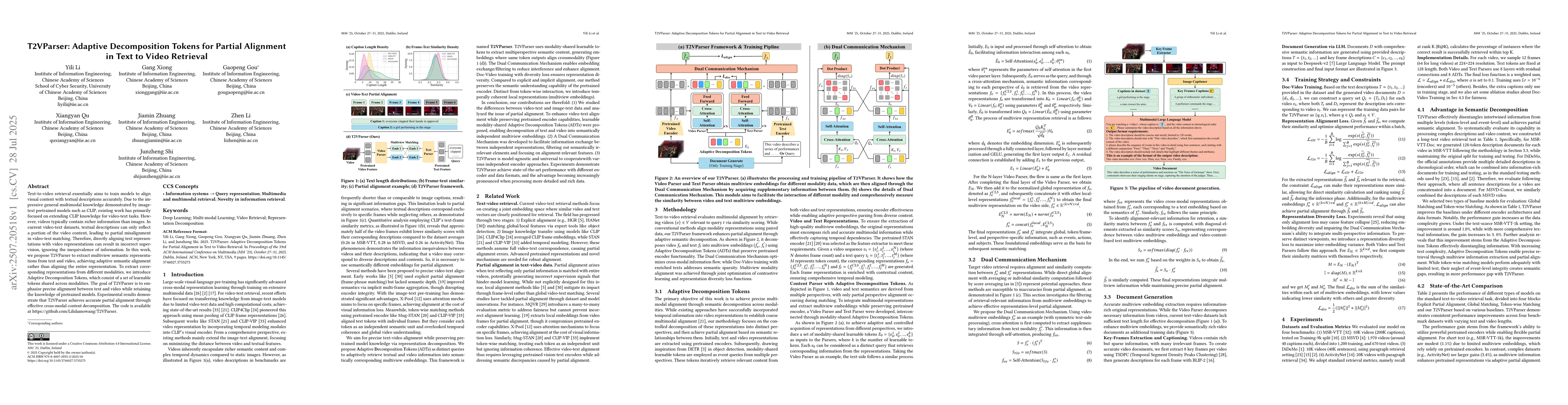 Thumbnail for T2VParser: Adaptive Decomposition Tokens for Partial Alignment in Text
  to Video Retrieval