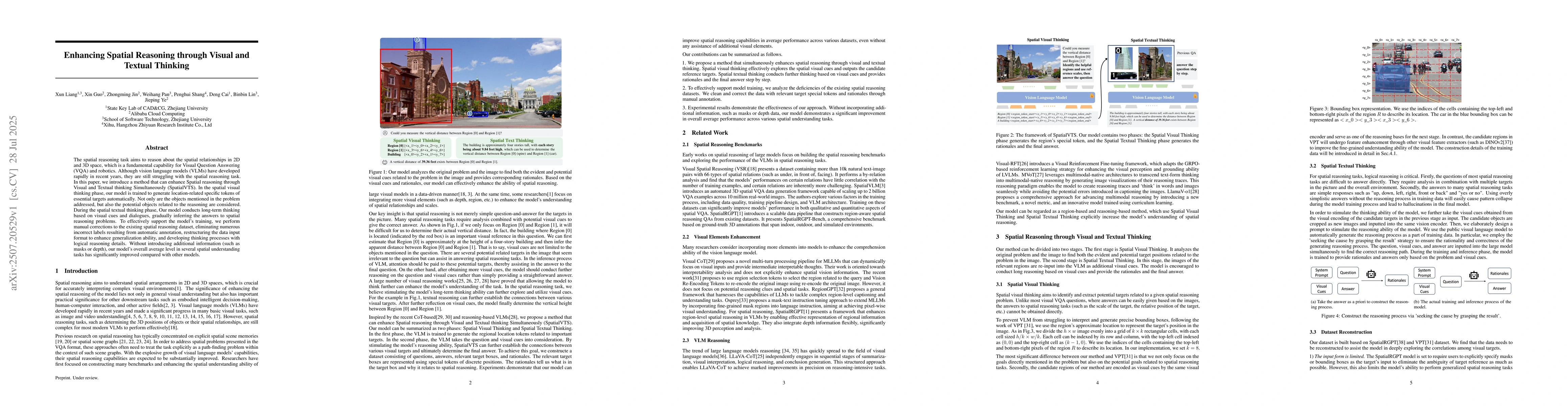 Thumbnail for Enhancing Spatial Reasoning through Visual and Textual Thinking