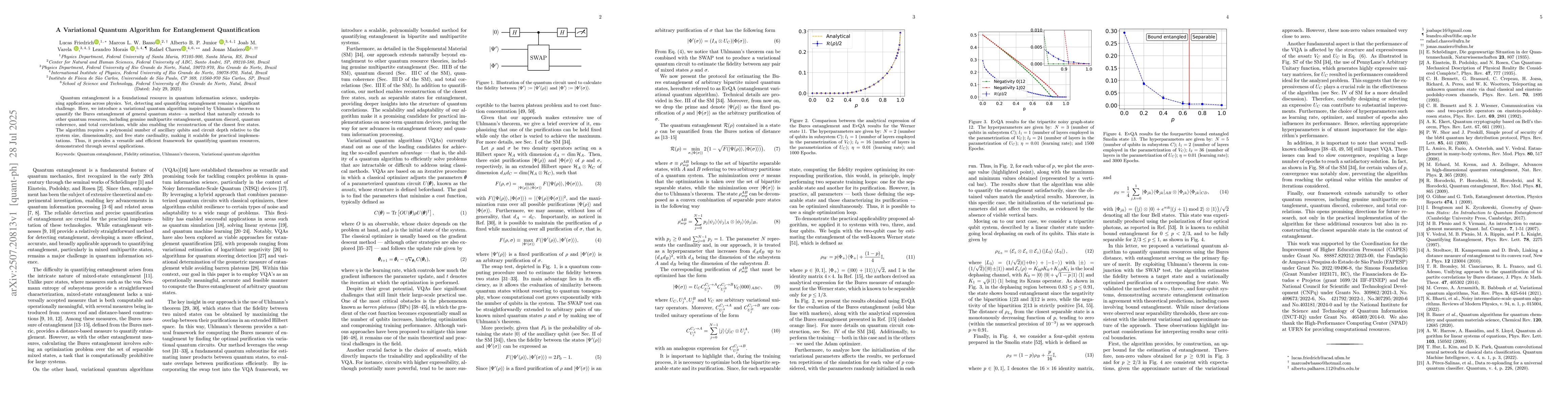 Thumbnail for A Variational Quantum Algorithm for Entanglement Quantification