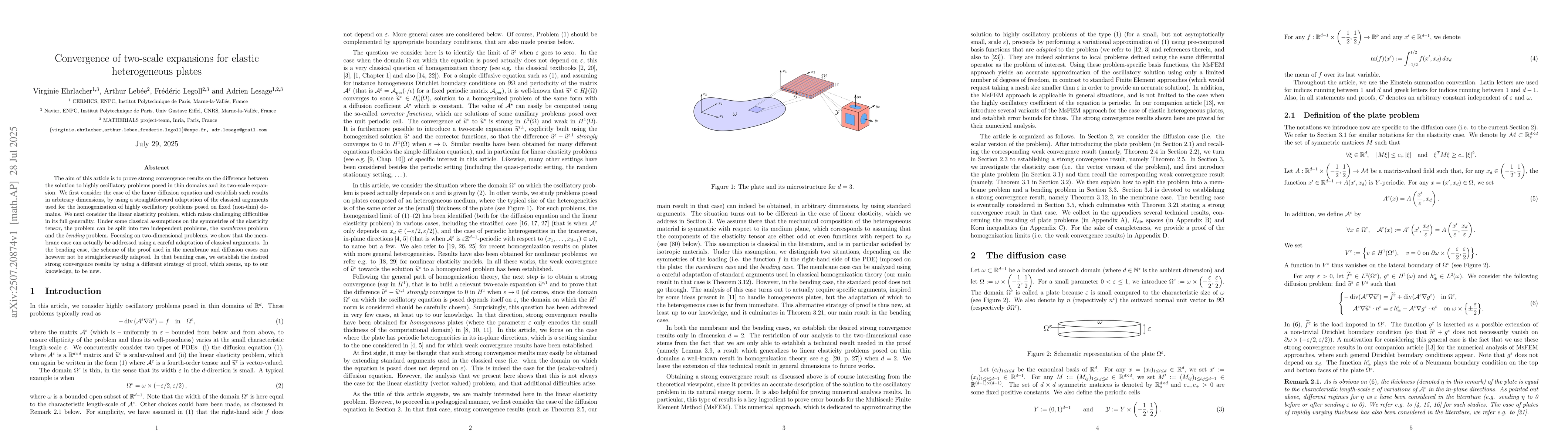 Thumbnail for Convergence of two-scale expansions for elastic heterogeneous plates