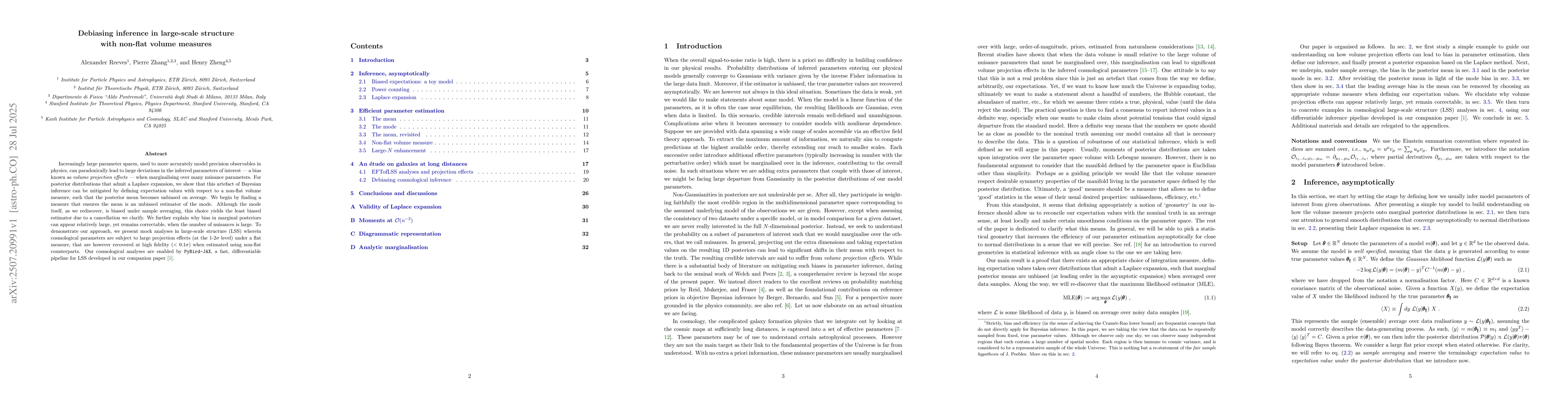Thumbnail for Debiasing inference in large-scale structure with non-flat volume
  measures