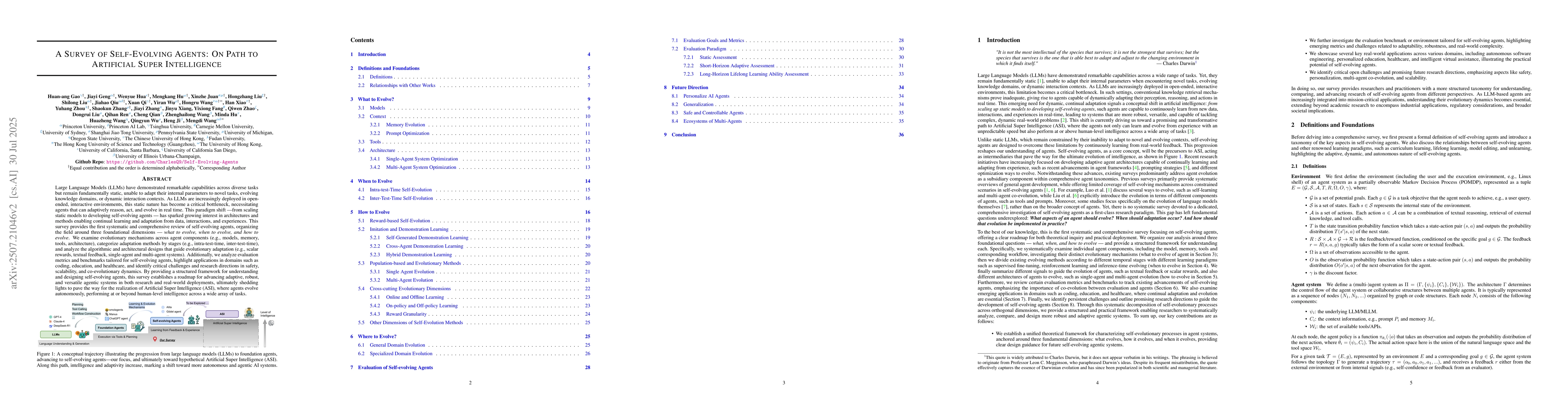 Thumbnail for A Survey of Self-Evolving Agents: On Path to Artificial Super
  Intelligence