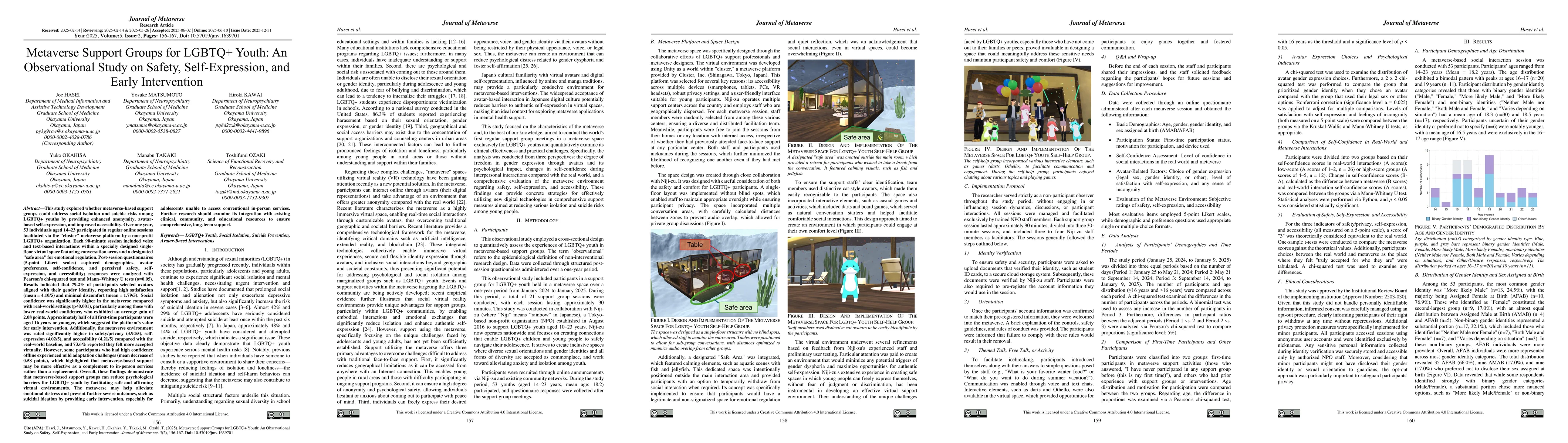 Thumbnail for Metaverse Support Groups for LGBTQ+ Youth: An Observational Study on
  Safety, Self-Expression, and Early Intervention