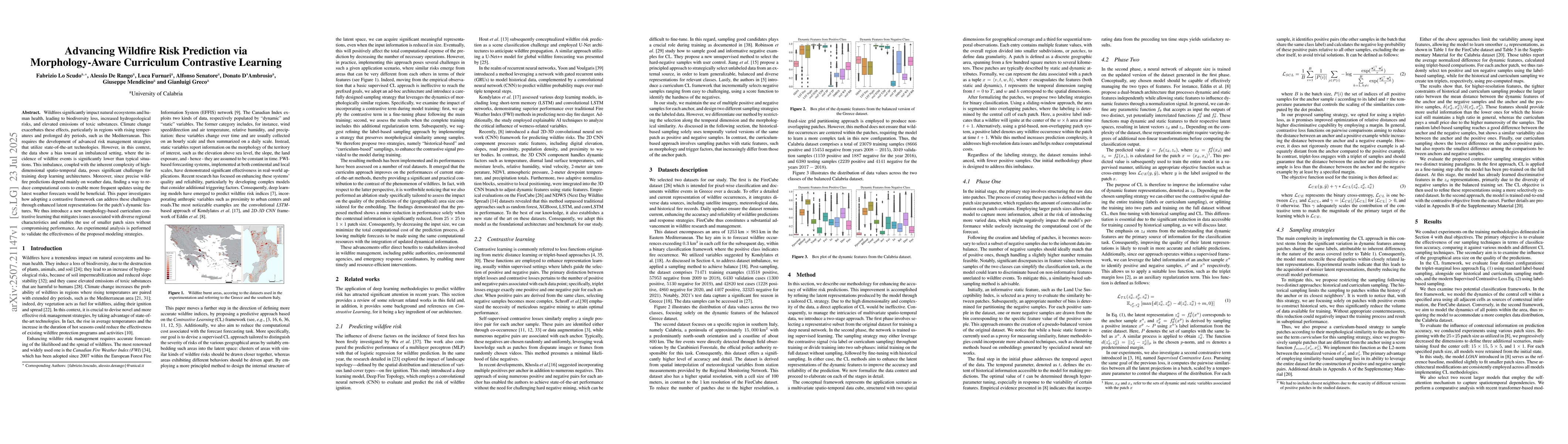 Thumbnail for Advancing Wildfire Risk Prediction via Morphology-Aware Curriculum
  Contrastive Learning