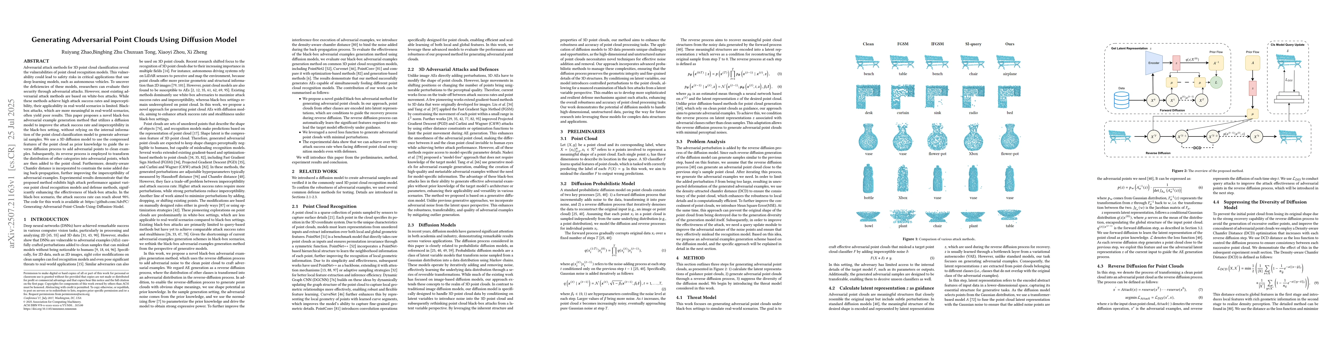 Thumbnail for Generating Adversarial Point Clouds Using Diffusion Model