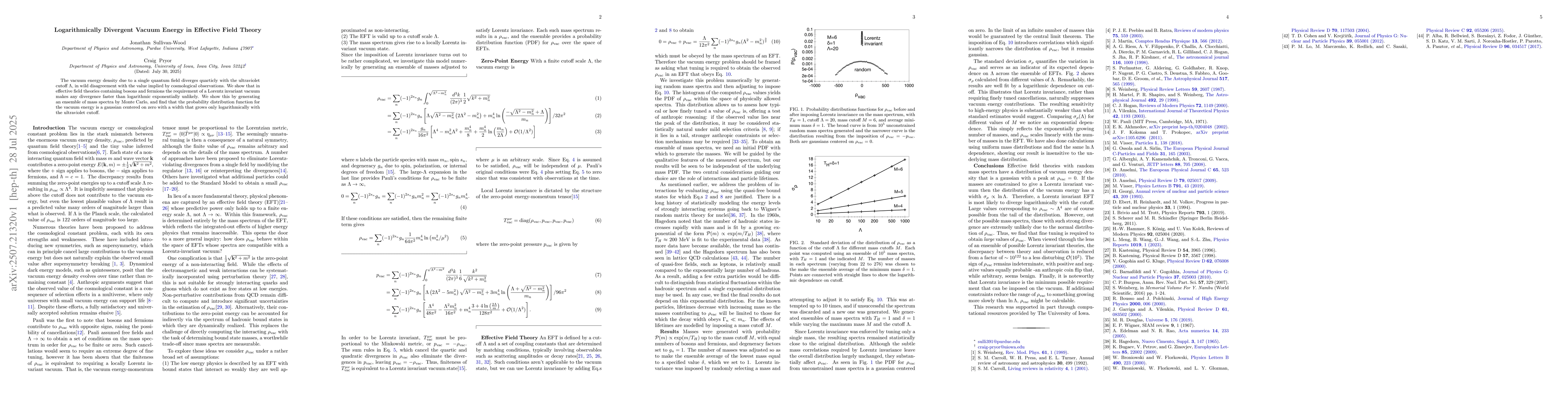 Thumbnail for Logarithmically Divergent Vacuum Energy in Effective Field Theory