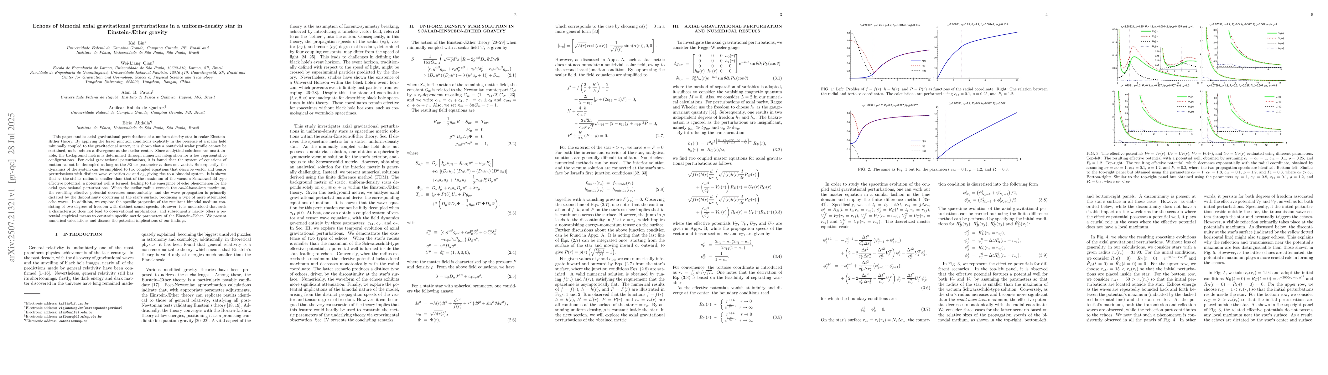Thumbnail for Echoes of bimodal axial gravitational perturbations in a uniform-density
  star in Einstein-Æther gravity