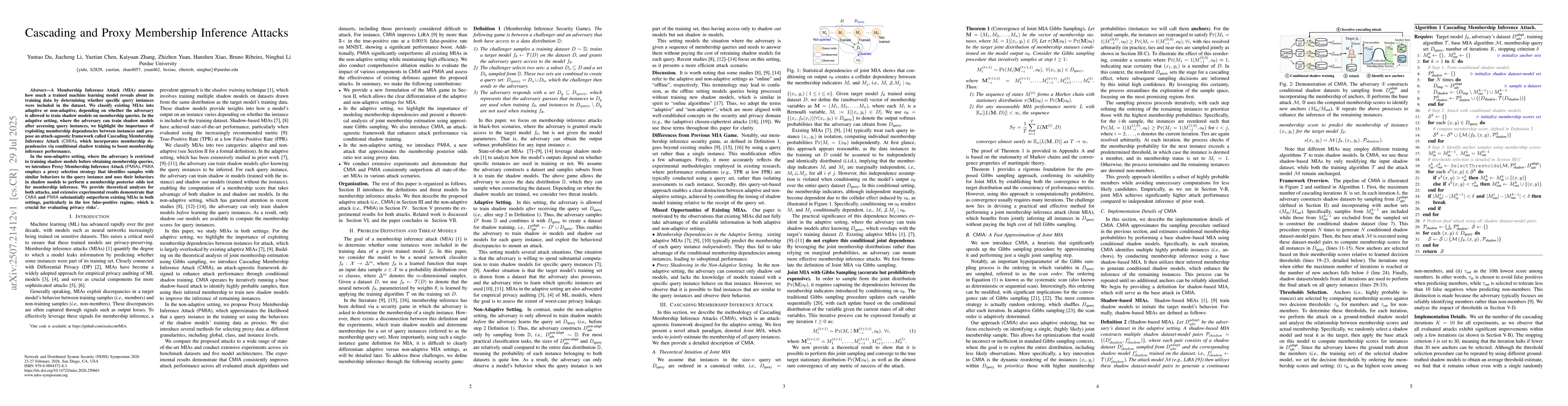 Thumbnail for Cascading and Proxy Membership Inference Attacks
