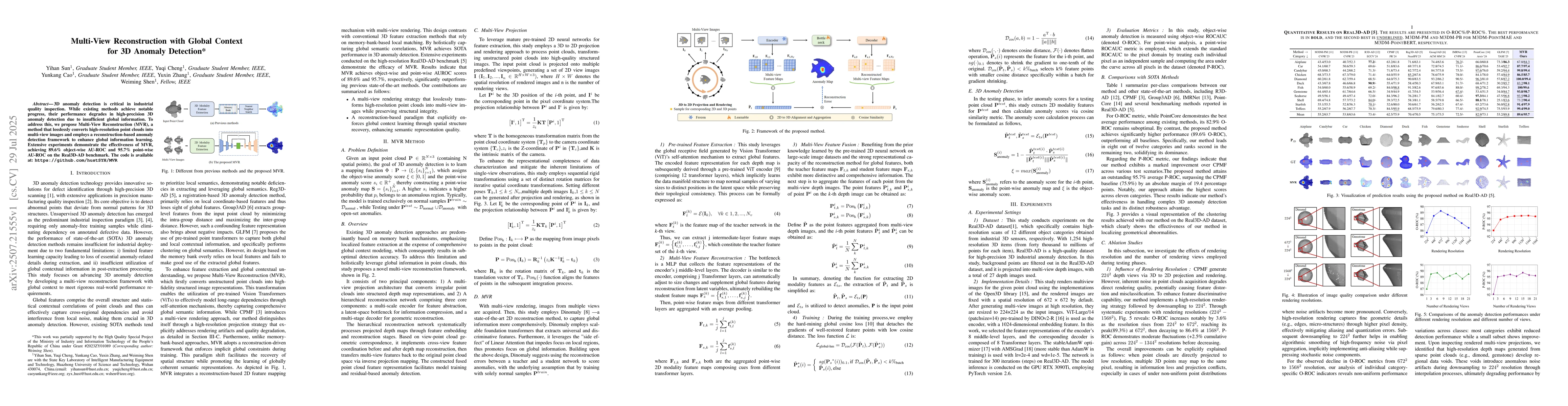 Thumbnail for Multi-View Reconstruction with Global Context for 3D Anomaly Detection