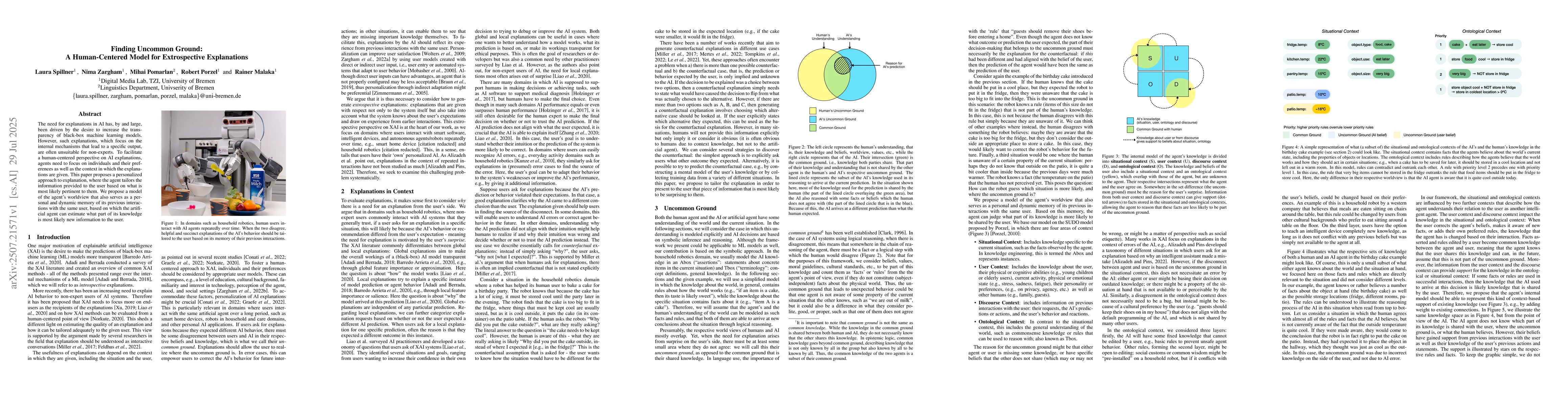Thumbnail for Finding Uncommon Ground: A Human-Centered Model for Extrospective
  Explanations