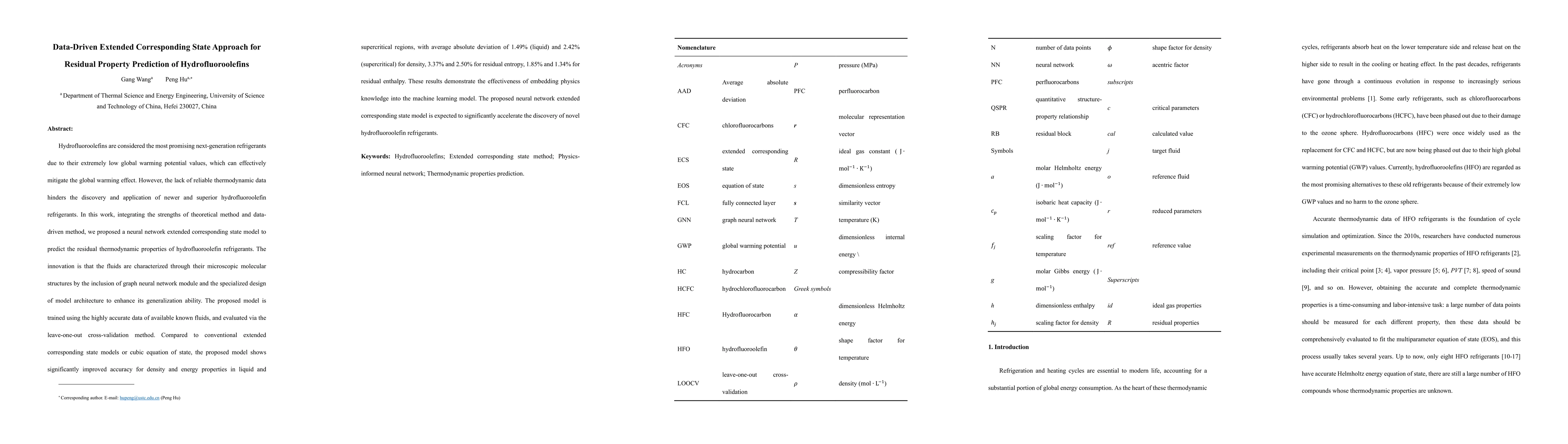 Thumbnail for Data-Driven Extended Corresponding State Approach for Residual Property
  Prediction of Hydrofluoroolefins