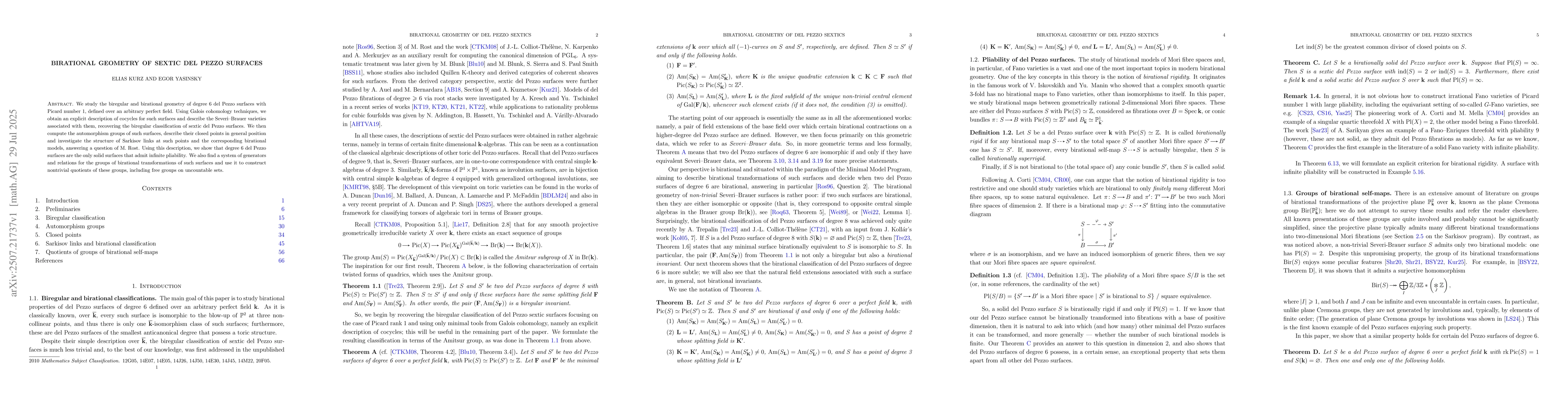 Thumbnail for Birational Geometry of sextic del Pezzo surfaces