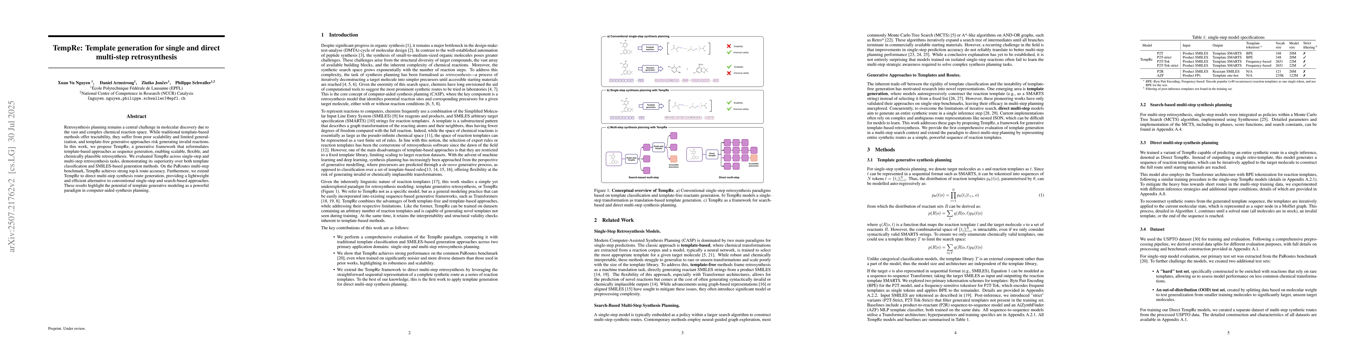 Thumbnail for TempRe: Template generation for single and direct multi-step
  retrosynthesis