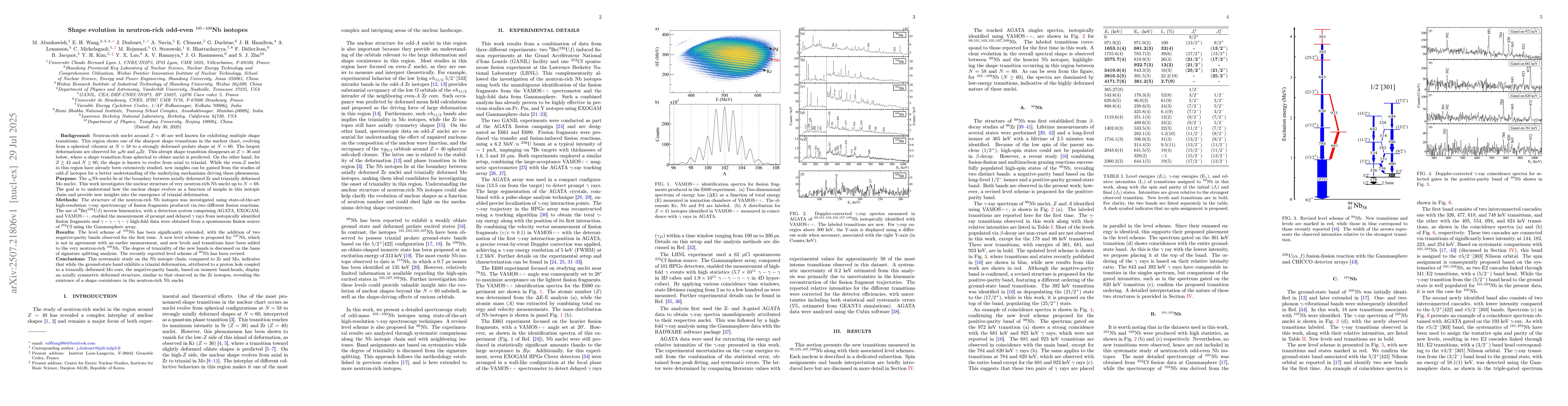 Thumbnail for Shape evolution in neutron-rich odd-even $^{105-109}$Nb isotopes