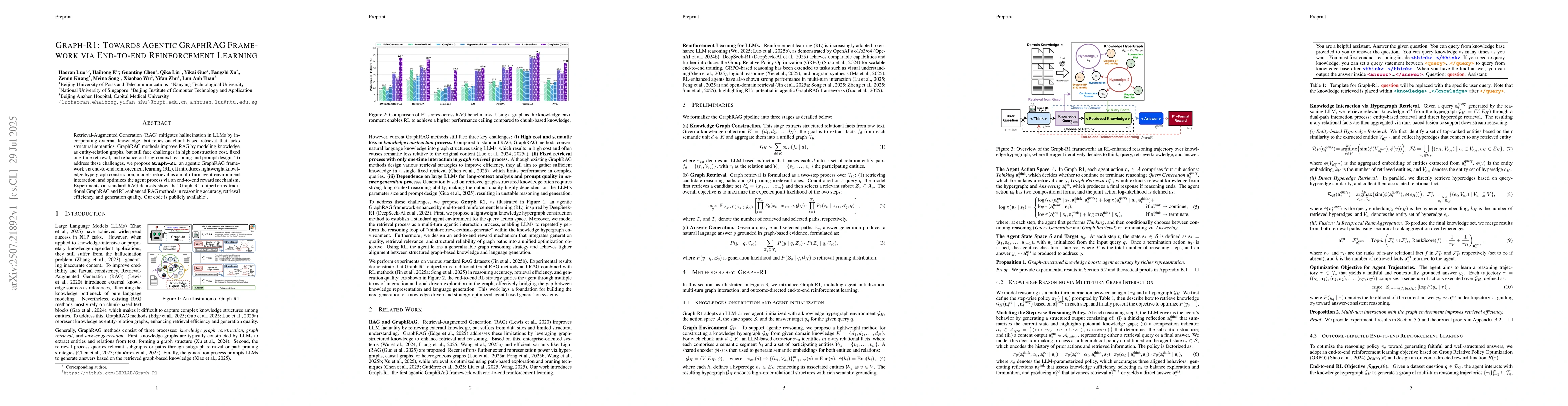 Thumbnail for Graph-R1: Towards Agentic GraphRAG Framework via End-to-end
  Reinforcement Learning