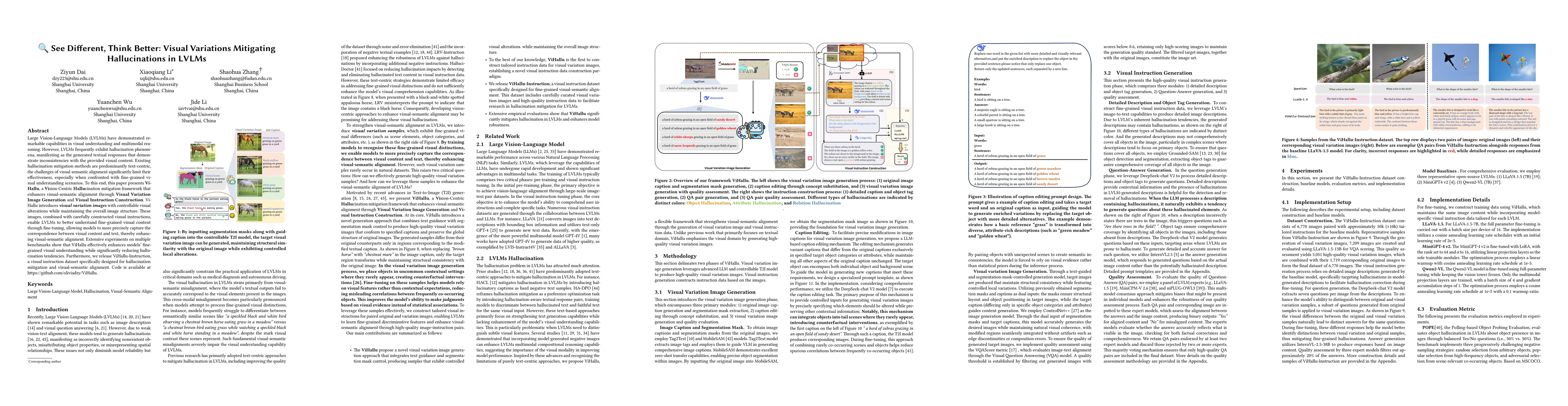 Thumbnail for See Different, Think Better: Visual Variations Mitigating Hallucinations
  in LVLMs