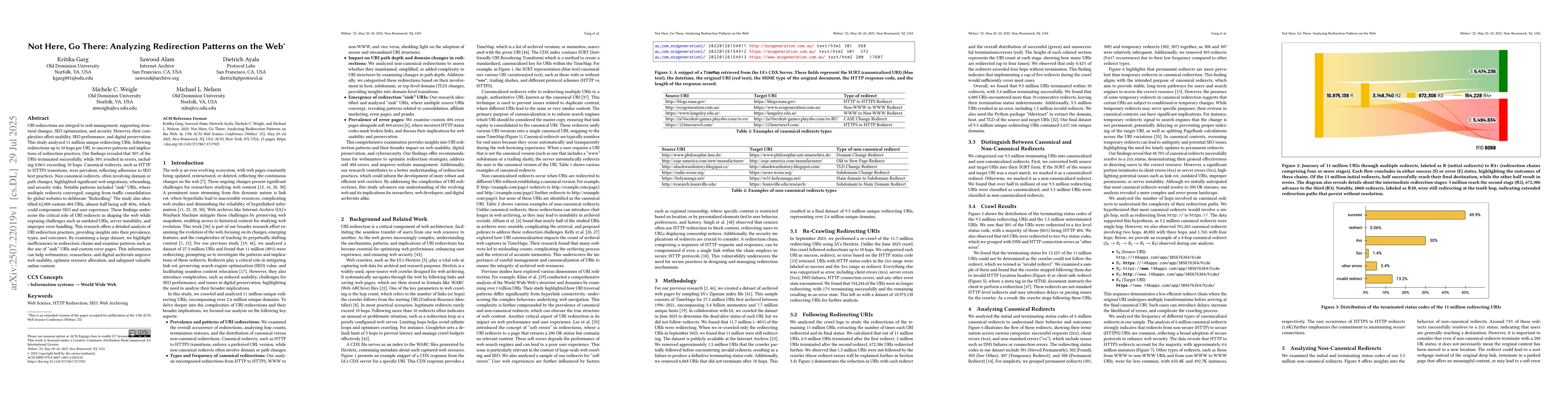 Thumbnail for Not Here, Go There: Analyzing Redirection Patterns on the Web
