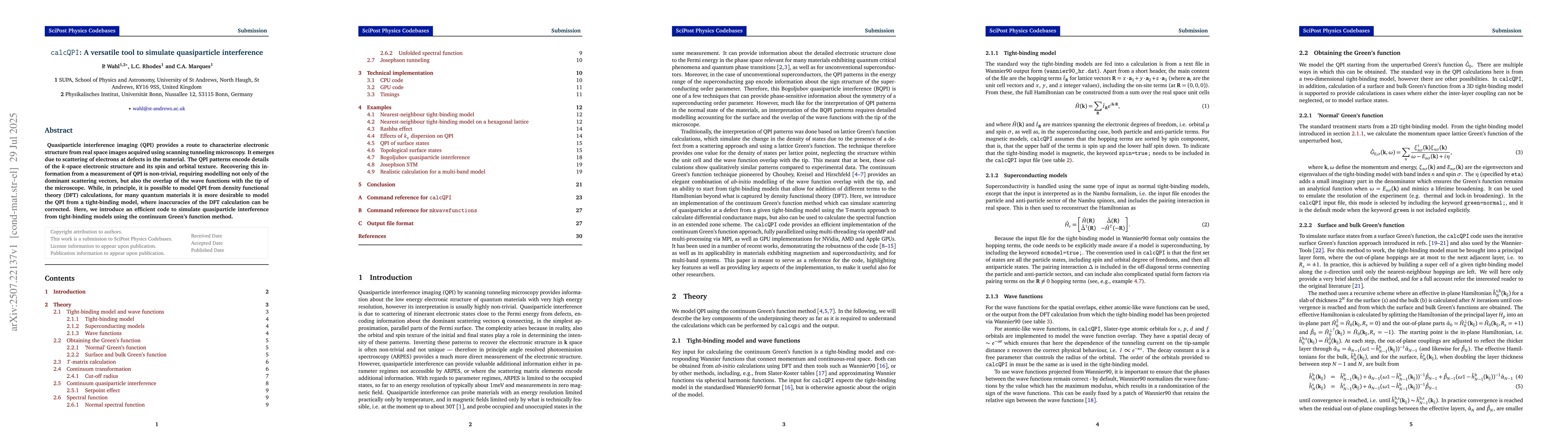 Thumbnail for calcQPI: A versatile tool to simulate quasiparticle interference