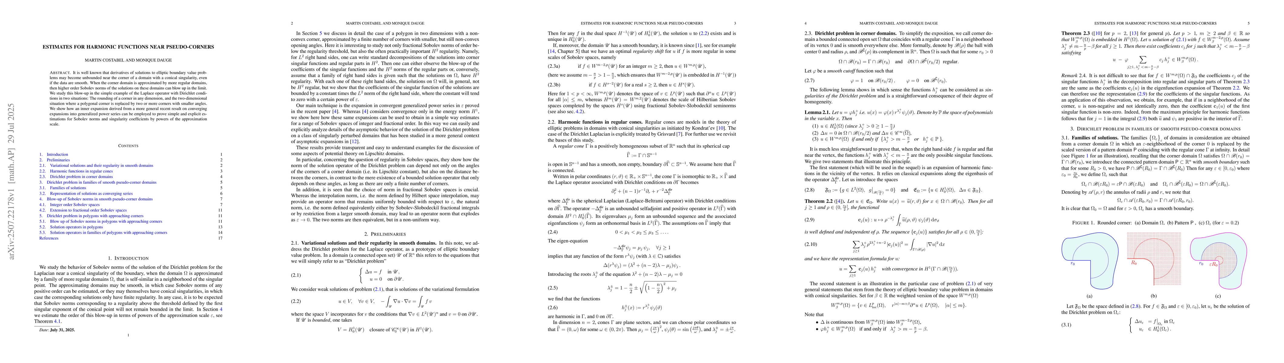 Thumbnail for Estimates for harmonic functions near pseudo-corners