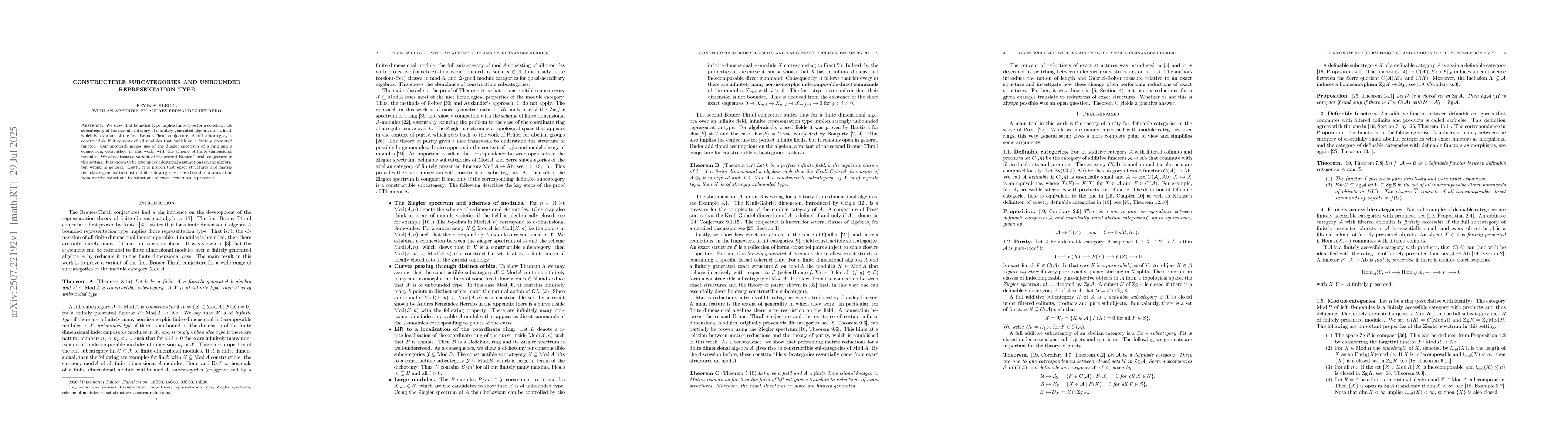 Thumbnail for Constructible Subcategories and Unbounded Representation Type (with an
  appendix by Andres Fernandez Herrero)
