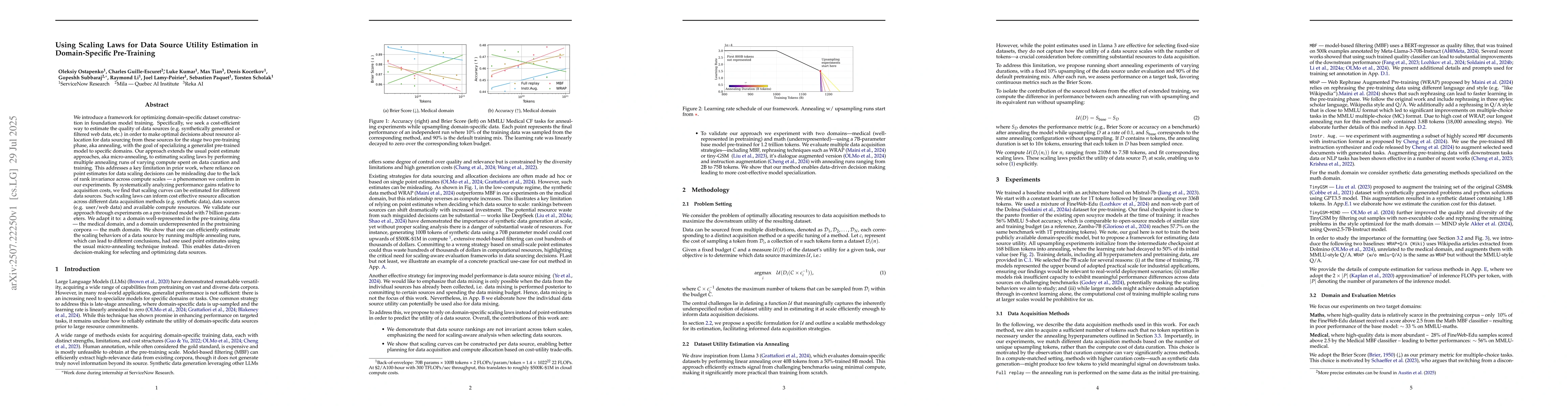 Thumbnail for Using Scaling Laws for Data Source Utility Estimation in Domain-Specific
  Pre-Training