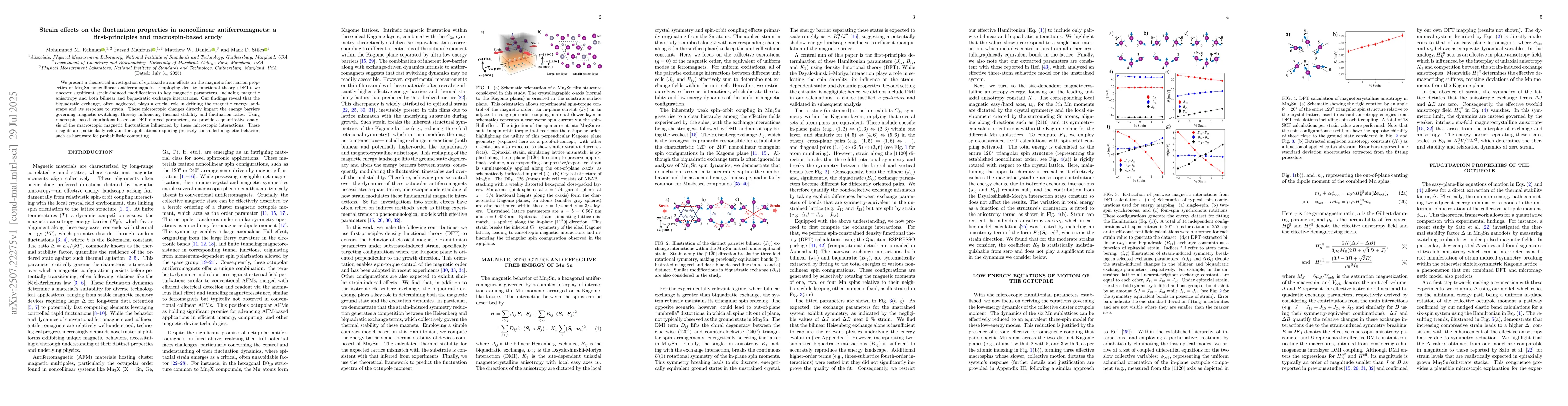 Thumbnail for Strain effects on the fluctuation properties in noncollinear
  antiferromagnets: a first-principles and macrospin-based study