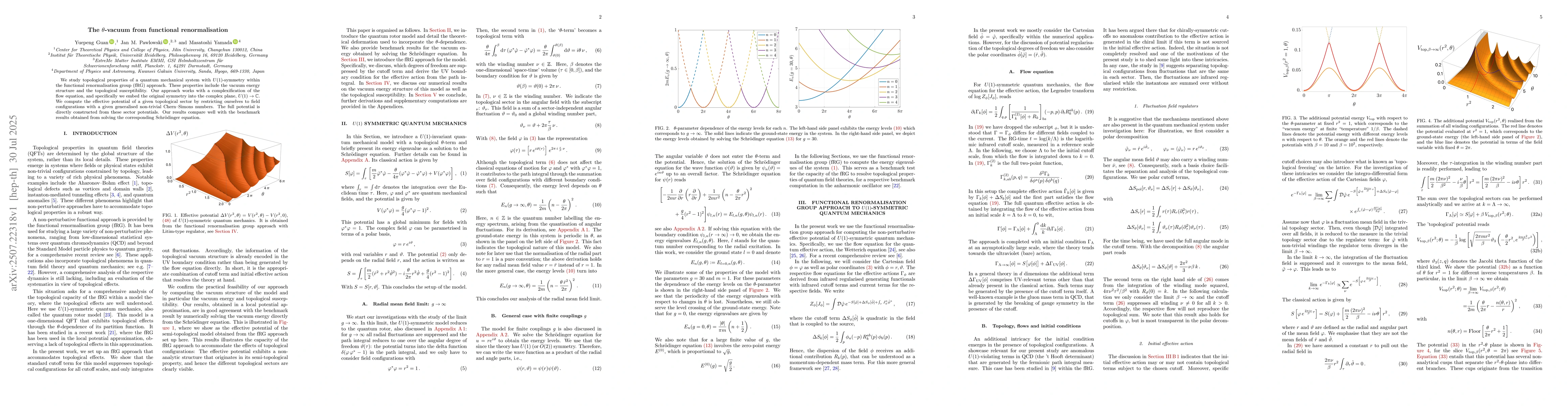 Thumbnail for The $θ$-vacuum from functional renormalisation