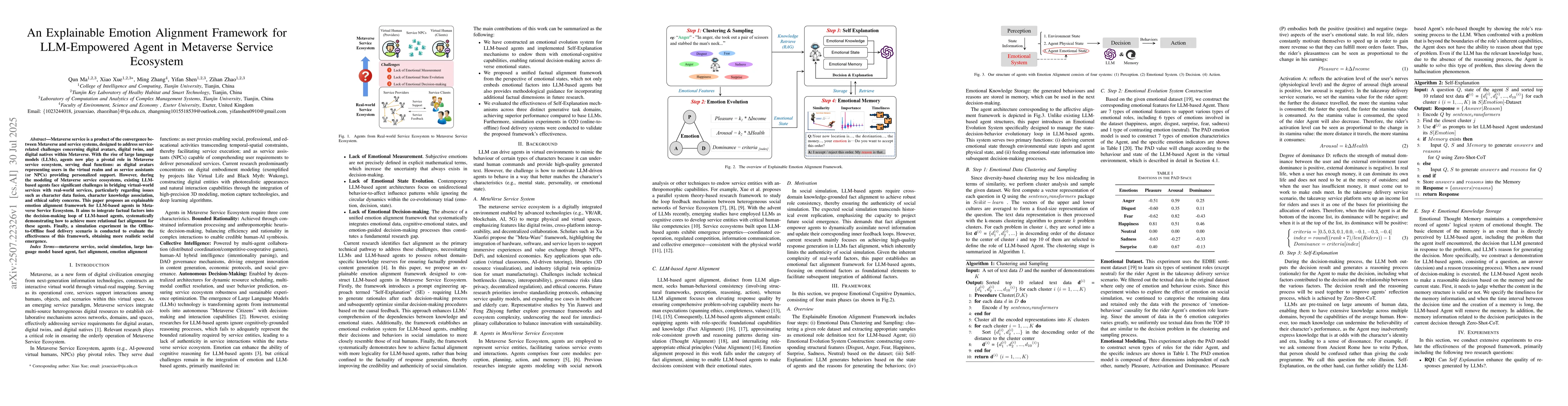 Thumbnail for An Explainable Emotion Alignment Framework for LLM-Empowered Agent in
  Metaverse Service Ecosystem