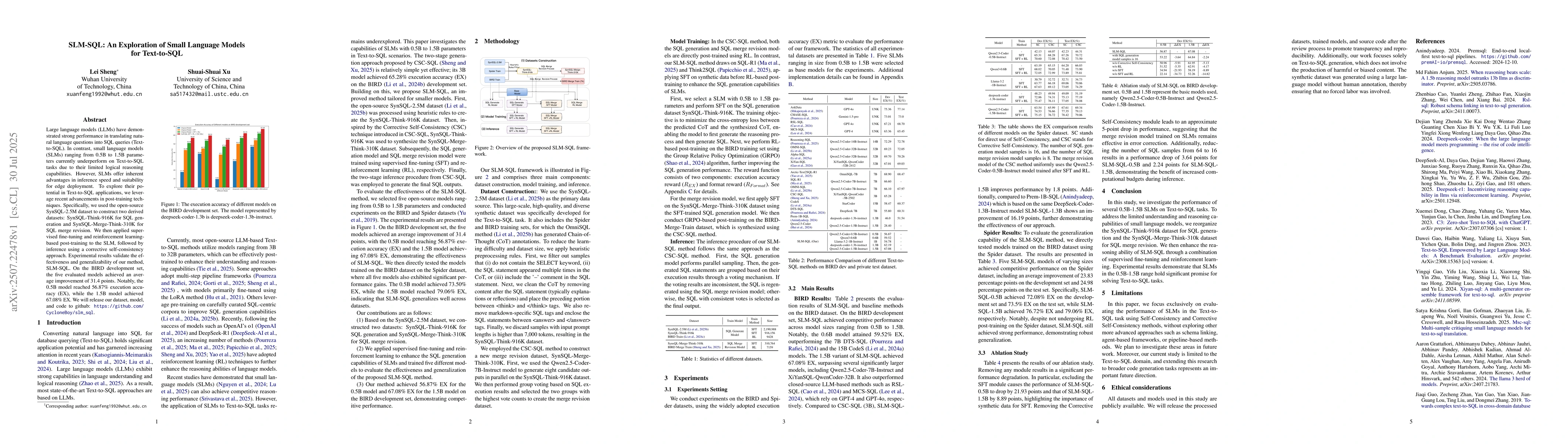 Thumbnail for SLM-SQL: An Exploration of Small Language Models for Text-to-SQL