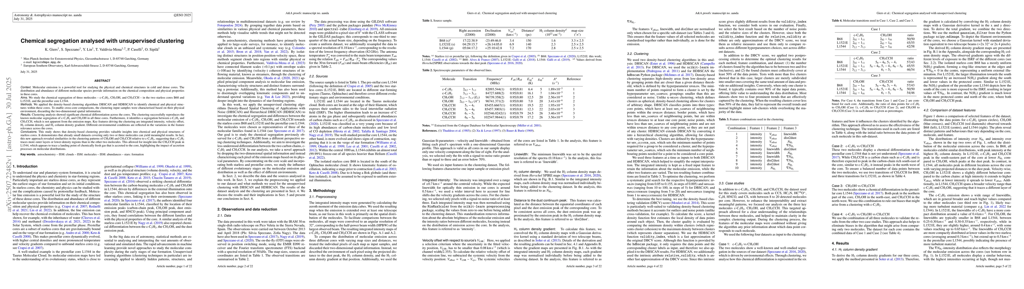 Thumbnail for Chemical segregation analysed with unsupervised clustering