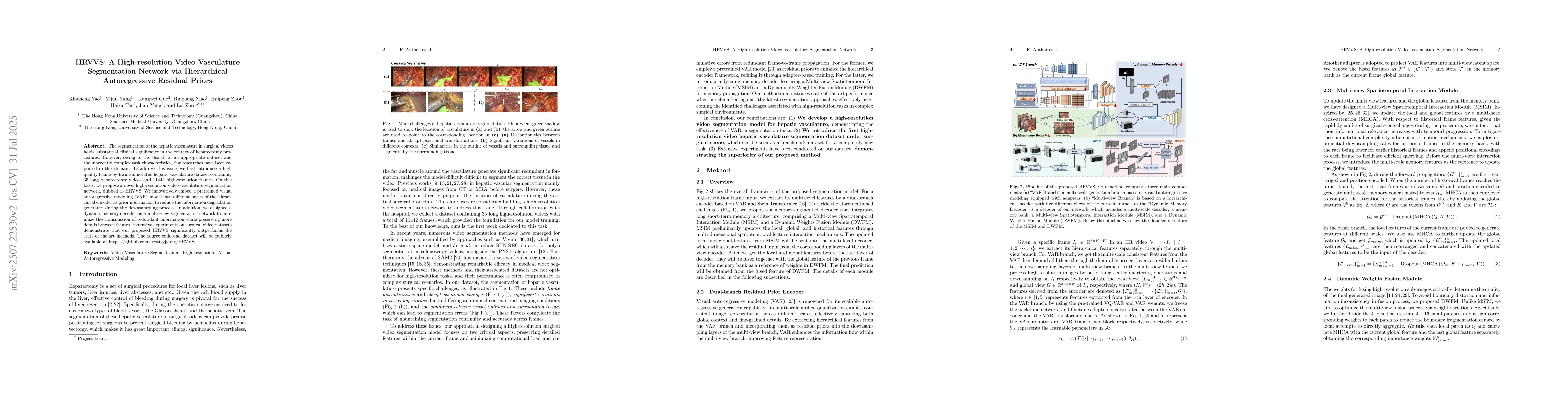 Thumbnail for HRVVS: A High-resolution Video Vasculature Segmentation Network via
  Hierarchical Autoregressive Residual Priors