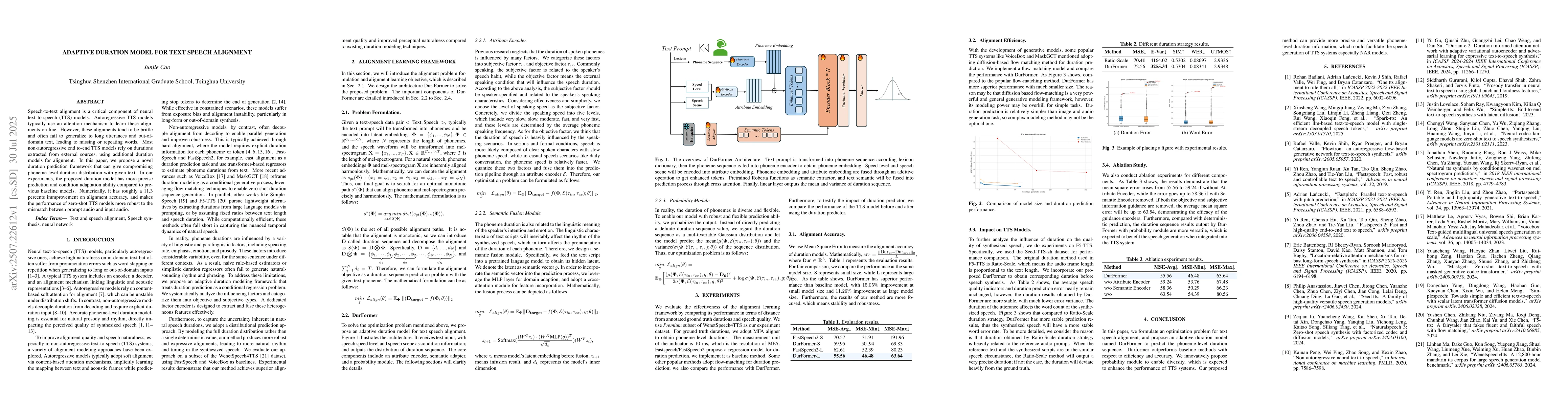 Thumbnail for Adaptive Duration Model for Text Speech Alignment