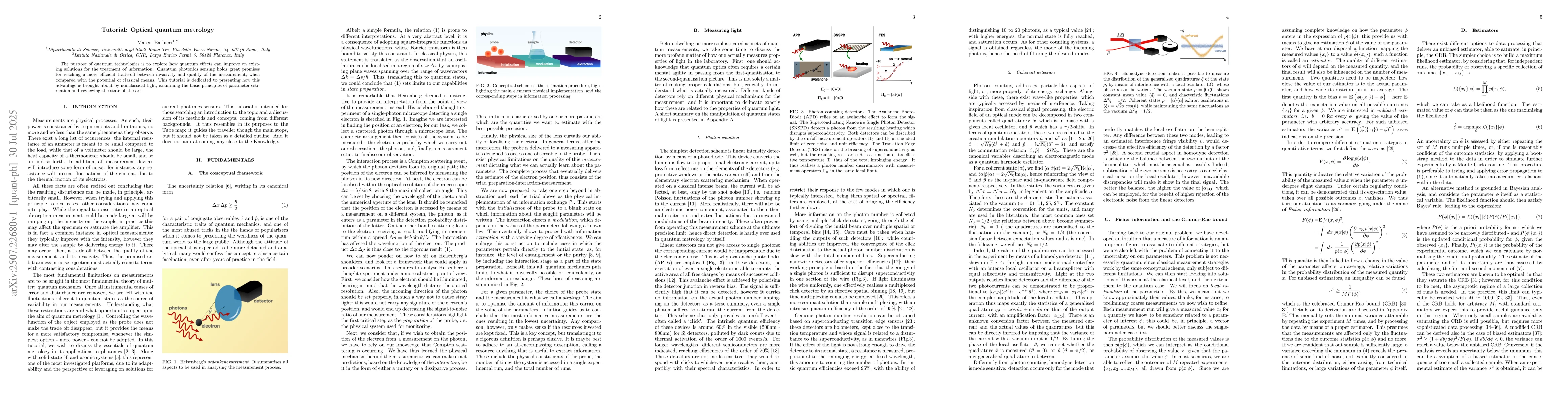 Thumbnail for Tutorial: Optical quantum metrology