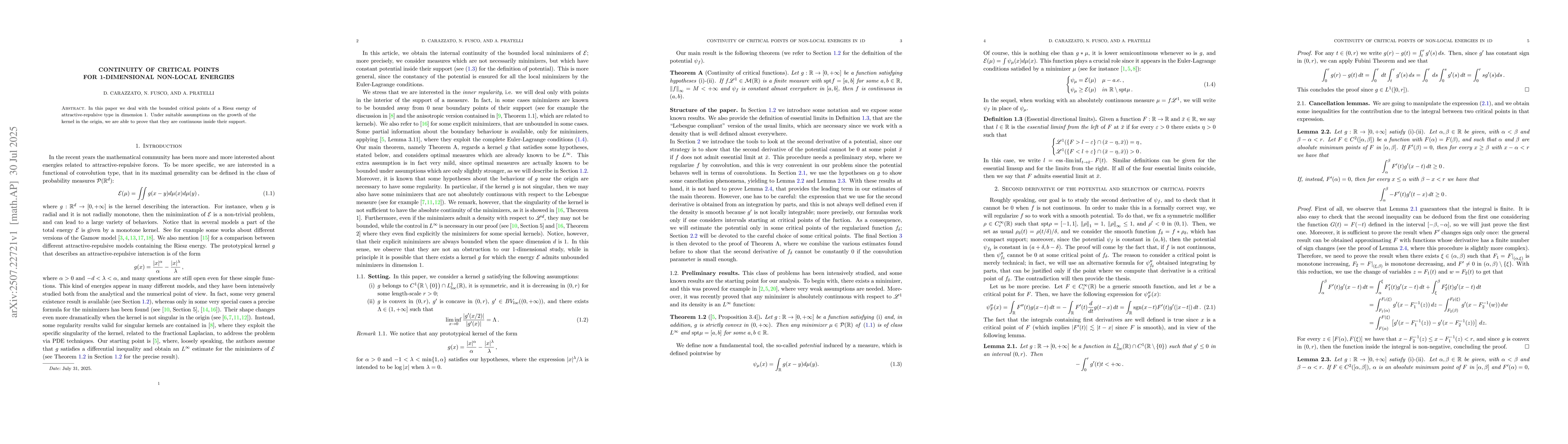 Thumbnail for Continuity of critical points for 1-dimensional non-local energies