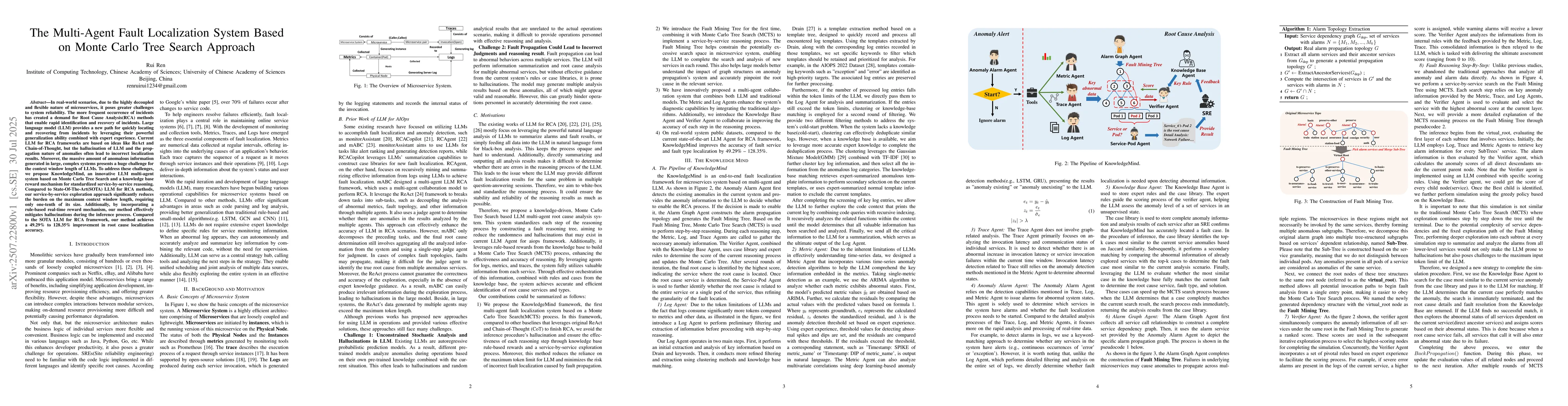 Thumbnail for The Multi-Agent Fault Localization System Based on Monte Carlo Tree
  Search Approach