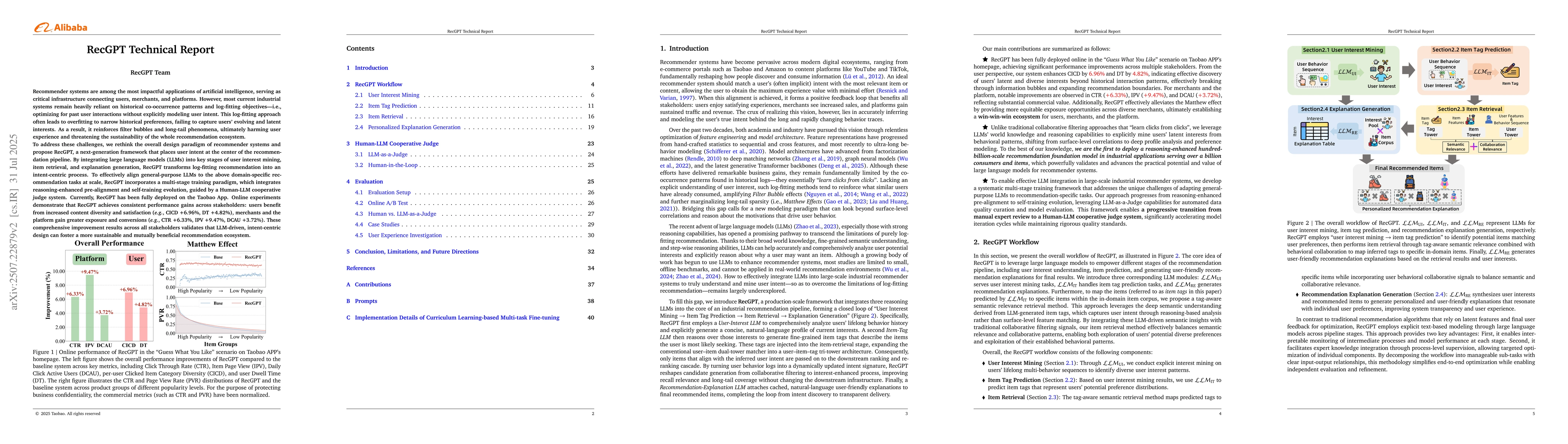 Thumbnail for RecGPT Technical Report