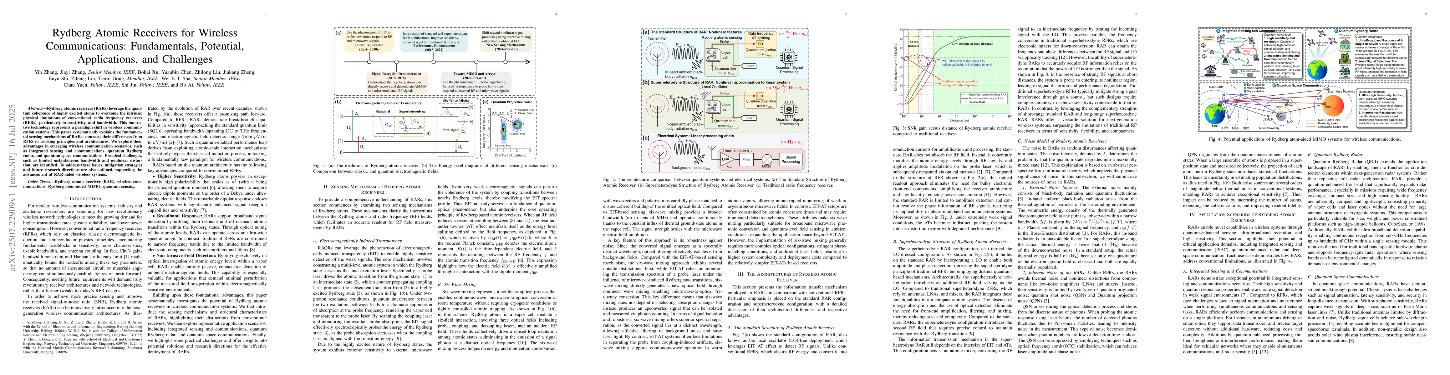 Thumbnail for Rydberg Atomic Receivers for Wireless Communications: Fundamentals,
  Potential, Applications, and Challenges