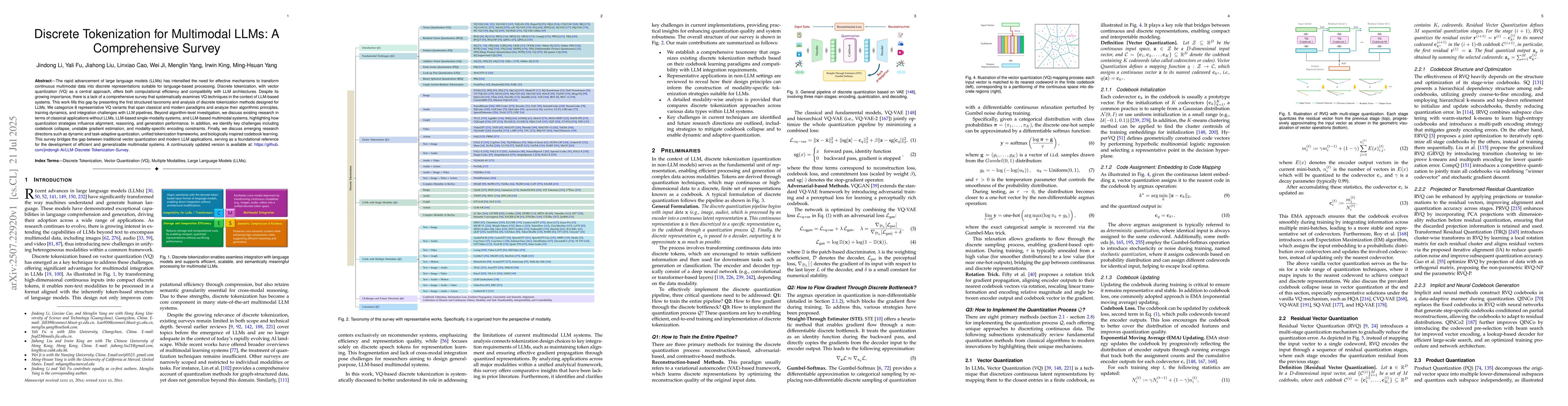 Thumbnail for Discrete Tokenization for Multimodal LLMs: A Comprehensive Survey