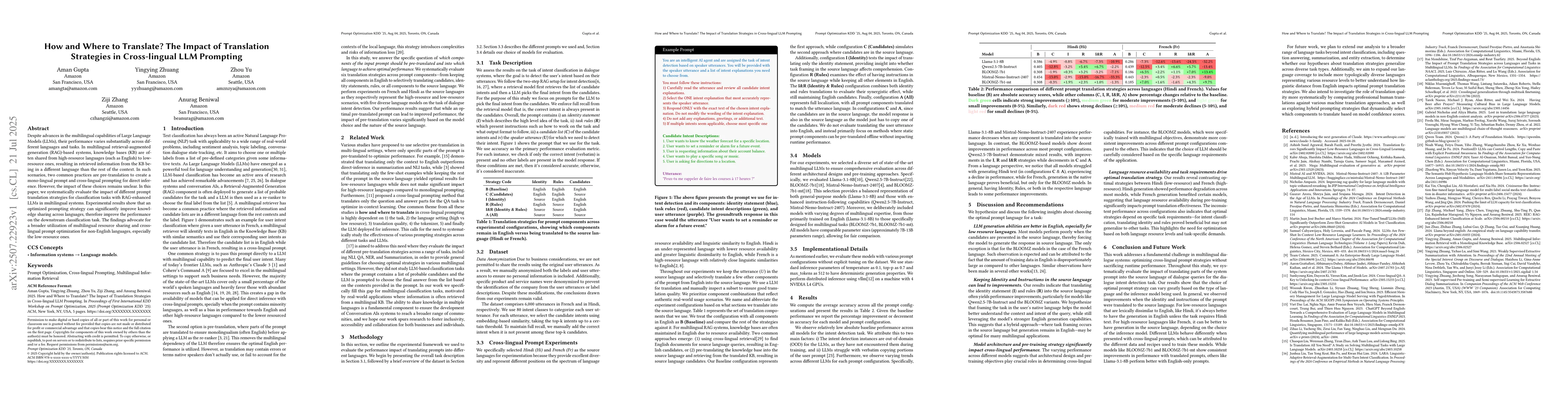 Thumbnail for How and Where to Translate? The Impact of Translation Strategies in
  Cross-lingual LLM Prompting